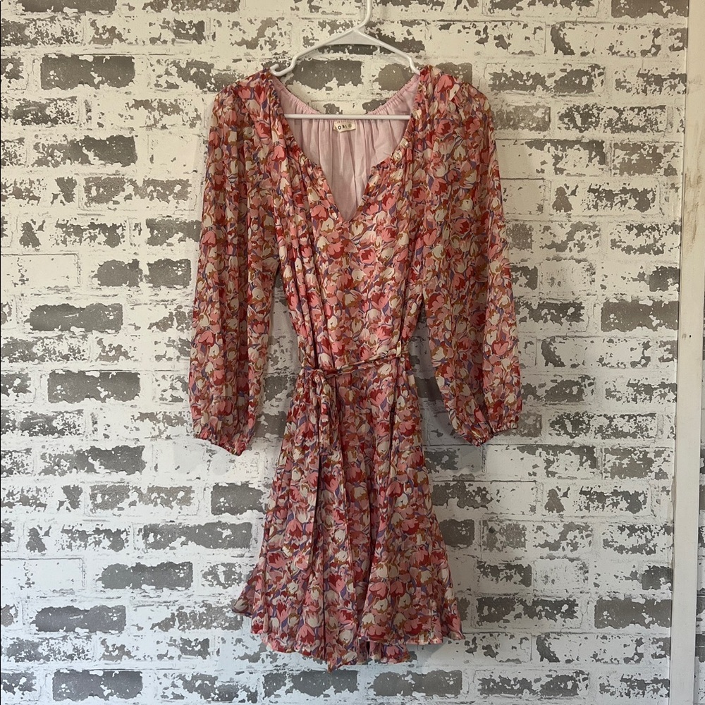 Boutique Timeless Floral  long sleeve dress…great for Easter